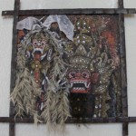 Barong and Rangda Paintings in a museum Bali